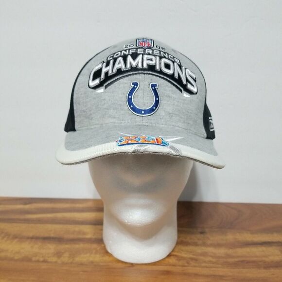 NFL Indianapolis Colts 2006‎ Conference Champions Super Bowl XLI Reebok Hat Cap - Picture 1 of 7